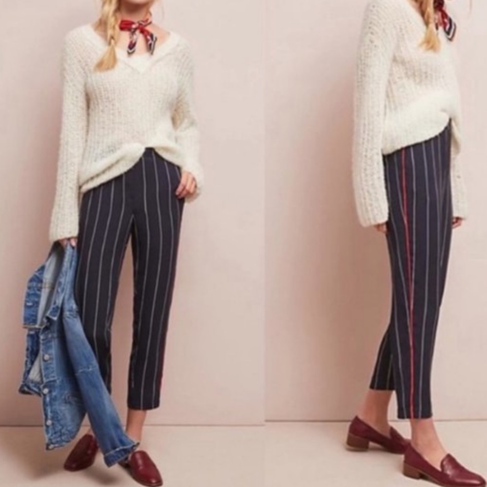 Ett:Twa Piped and Striped Pants